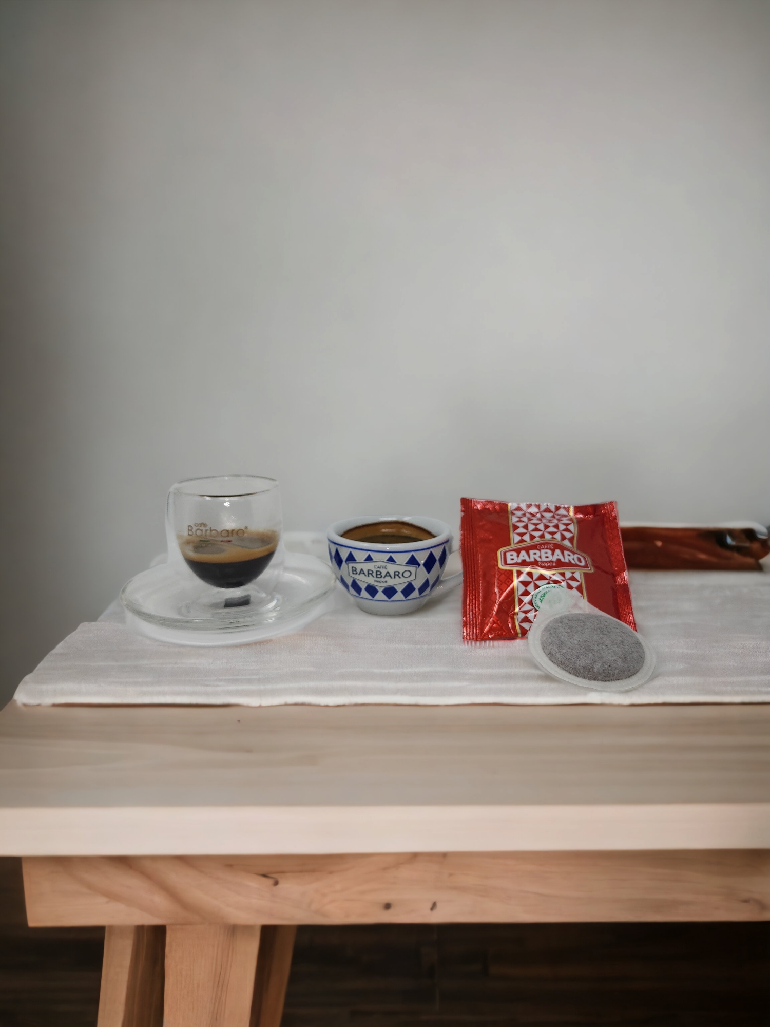 BARBY  Espresso Coffee ESE 44mm POD Machine Black Navy Blue White Creme Color- Made in Italy