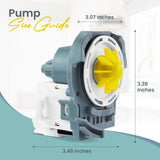 GARP W10724439, W10876537 Drain Pump for Dishwashers Compatible with GE and Whirlpool
