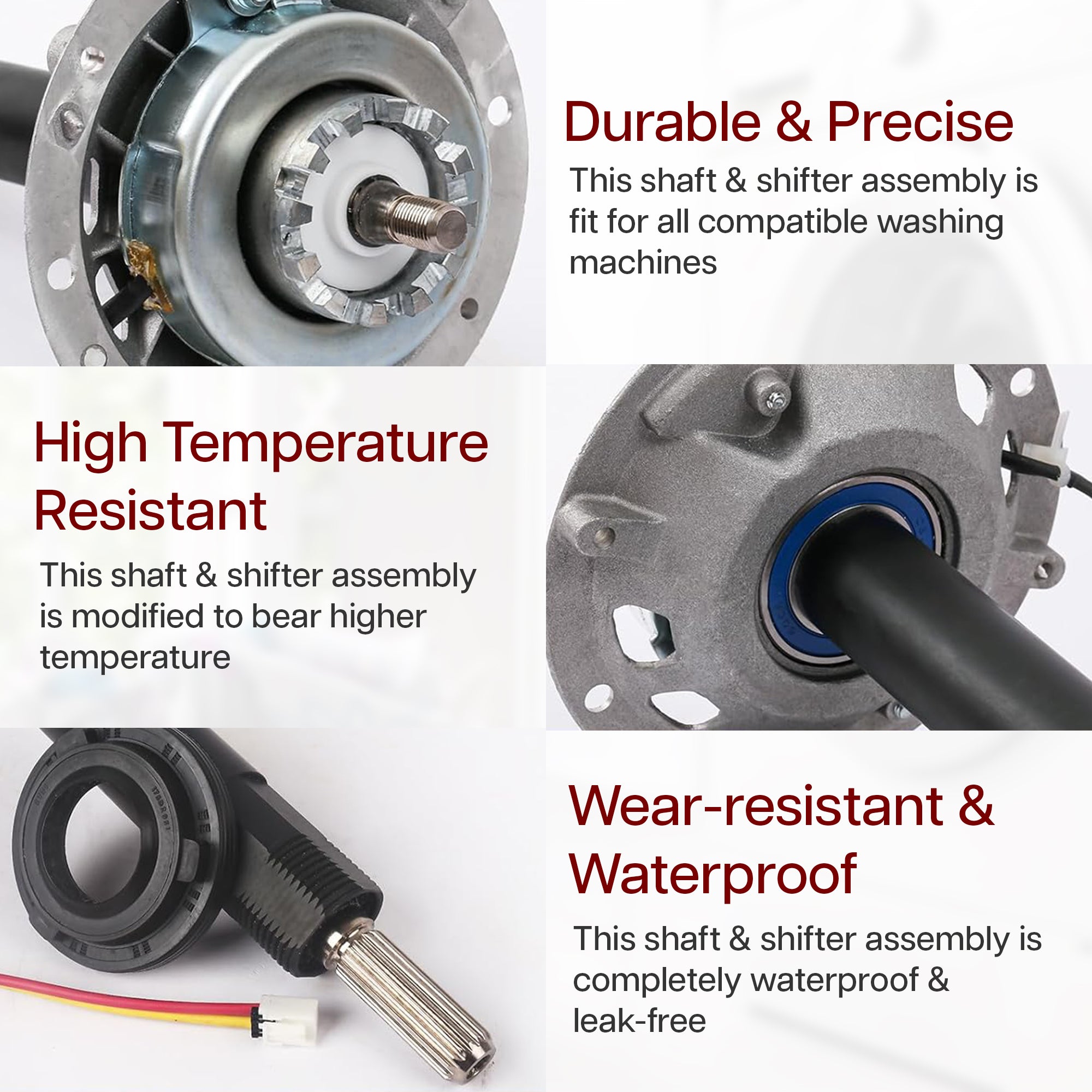 GARP WH38X10017 Drive Shaft and Shifter Assembly for Washing Machines Compatible with GE