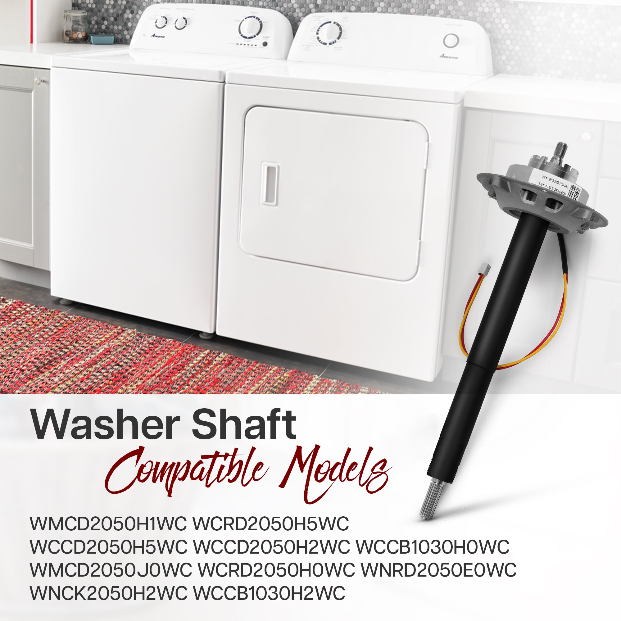 GARP WH38X10017 Drive Shaft and Shifter Assembly for Washing Machines Compatible with GE