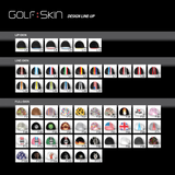 GolfSkin Full Skin F214 Golf Club Head Protection, Removable Without Any Residue, in Various Patterns and Colors Cover Films