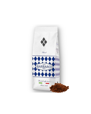 Caffè Barbaro Black Ground Coffee, Intense Flavor, 1kg (2.2 Lb)