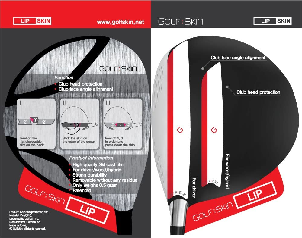 Golf Club Head Protection, Removable Without Any Residue, Easy Installation, in Various Patterns and Colors Cover Films by Golf Skin