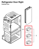 Samsung DA97-08406A Refrigerator Assembly Guard Right Bin