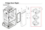 Samsung DA97-11520B Refrigerator Assembly Guard_Right Door Bin