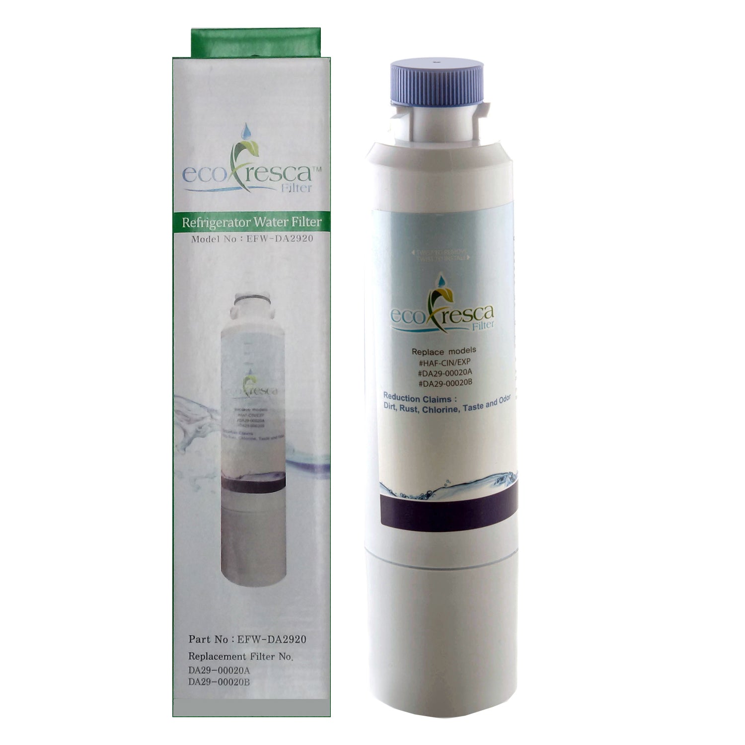 EcoFresca EFW-DA2920 for Samsung DA29-00020B DA29-00020A Replacement Water Filter