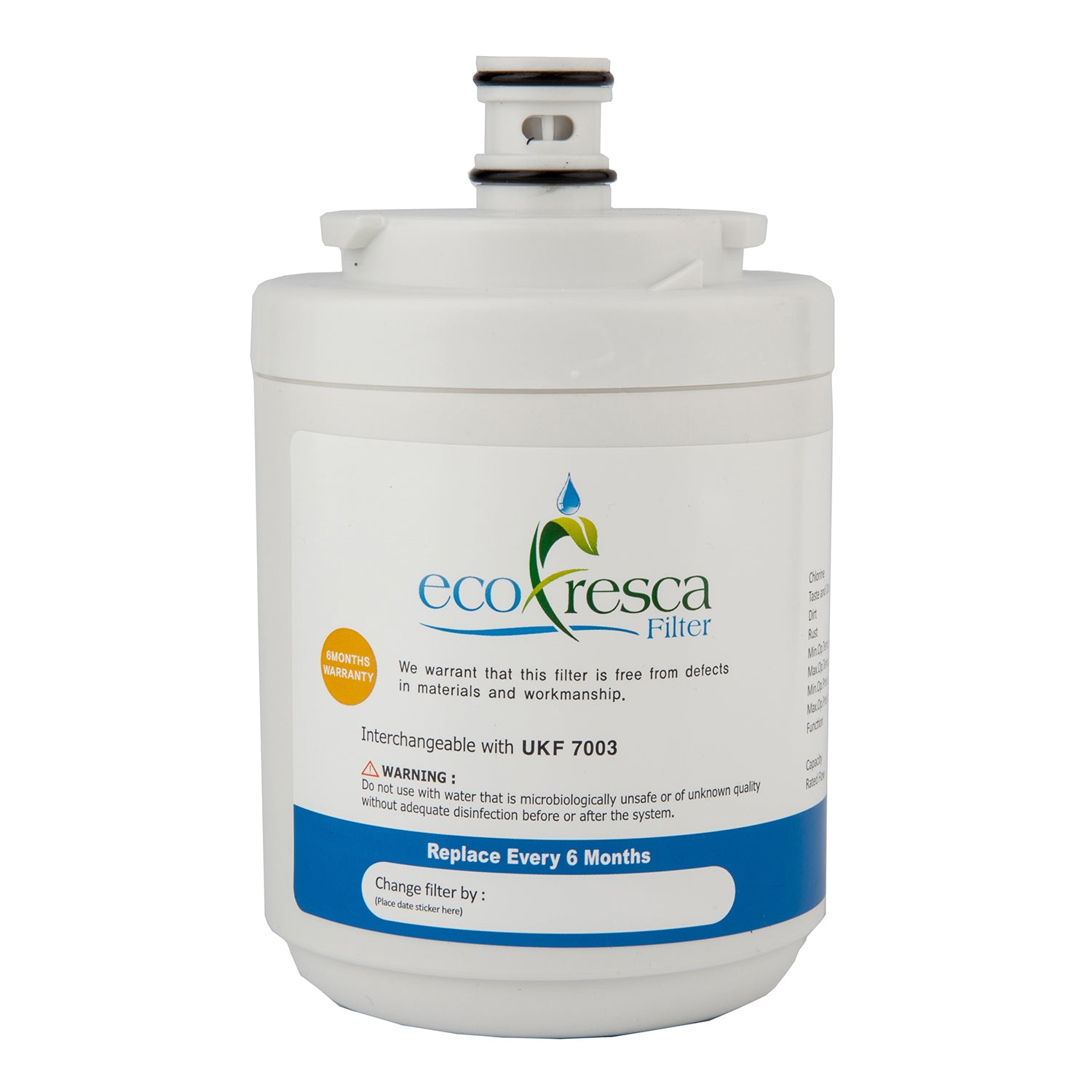 EcoFresca EFW-UKF7003 Maytag Refrigerator Replacement Water Filter