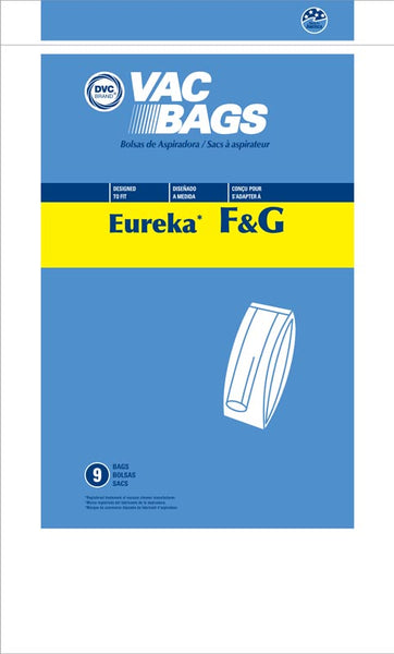 Eureka Compatible Style F&G Eureka & Sanitaire Uprights 9 Pack Bags 52356