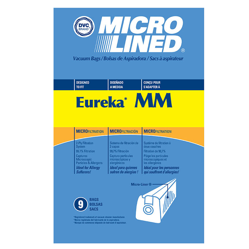 Eureka Compatible Style MM S3680 Canisters 9 Pack Bags 60297