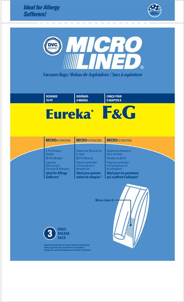 Eureka Compatible Style F&G Eureka & Sanitaire Uprights 3 Pack Bags 57695