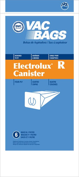 Electrolux Compatible Style R Canister with Filter Renaissance 6+1 Pack Bags EL200