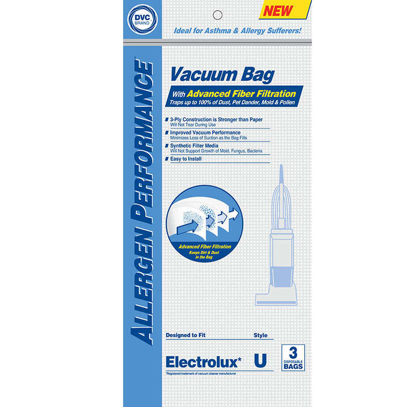 Electrolux Compatible Style U Discovery Upright 3 Pack Bags 6210010