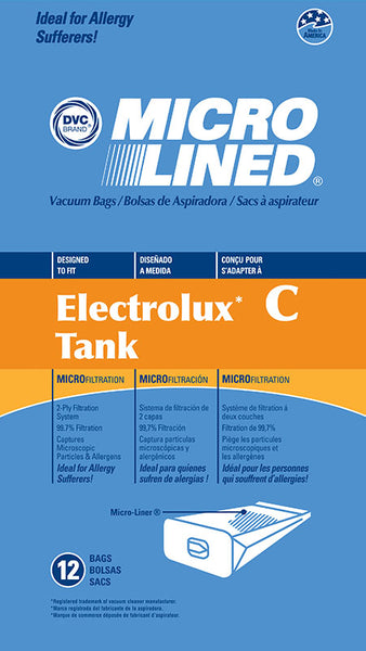Electrolux Compatible Style C Tank 12 Pack Bags