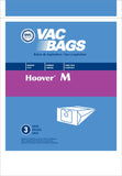 Hoover Compatible Style M Dimension Canister 3 Pack Bags 4010037M