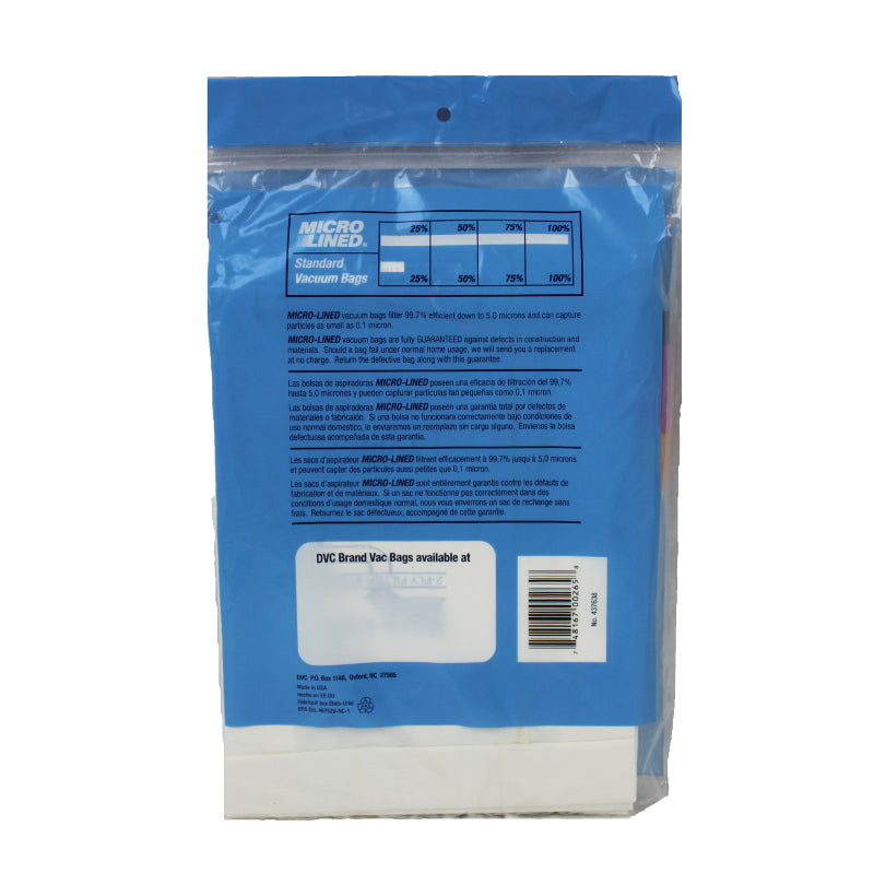 Hoover Compatible Style Z Power Drive, Caddy Vac, Dimension Uprights 3 Pack Bags 4010100Z