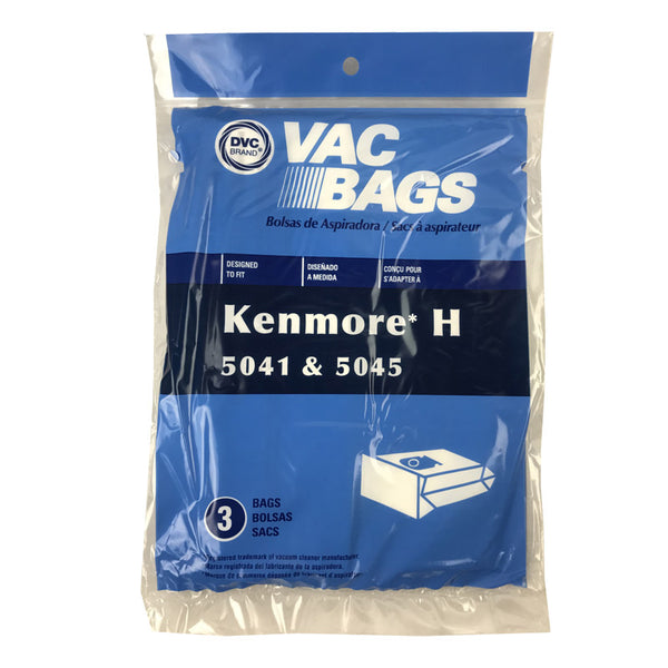 Kenmore Compatible Style H 5041/5045 Canister 3 Pack Bags 2050001000