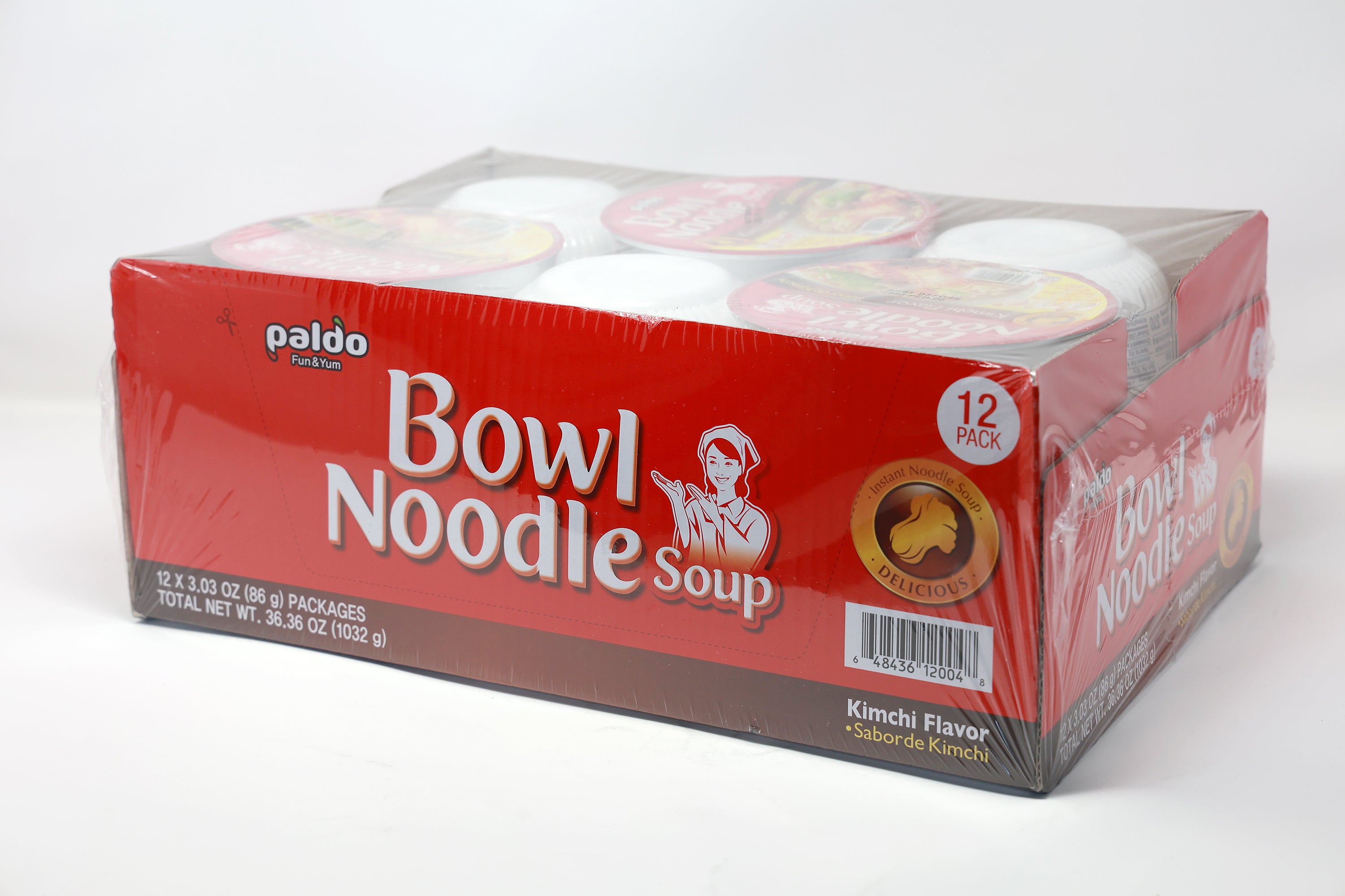 Paldo Fun & Yum Bowl Kimchi Instant Noodles