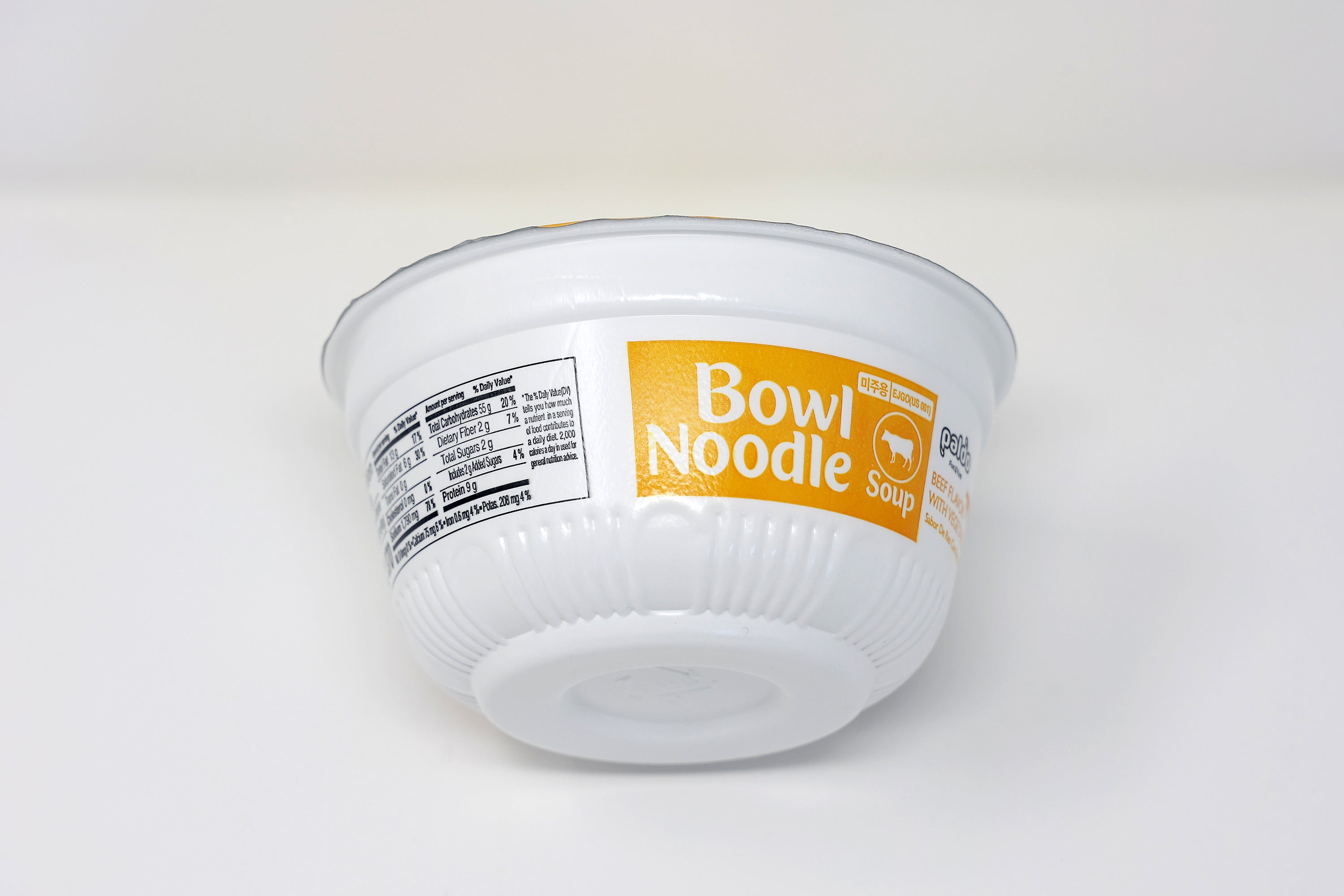 Paldo Fun & Yum Bowl Beef and Vegetable Instant Noodles