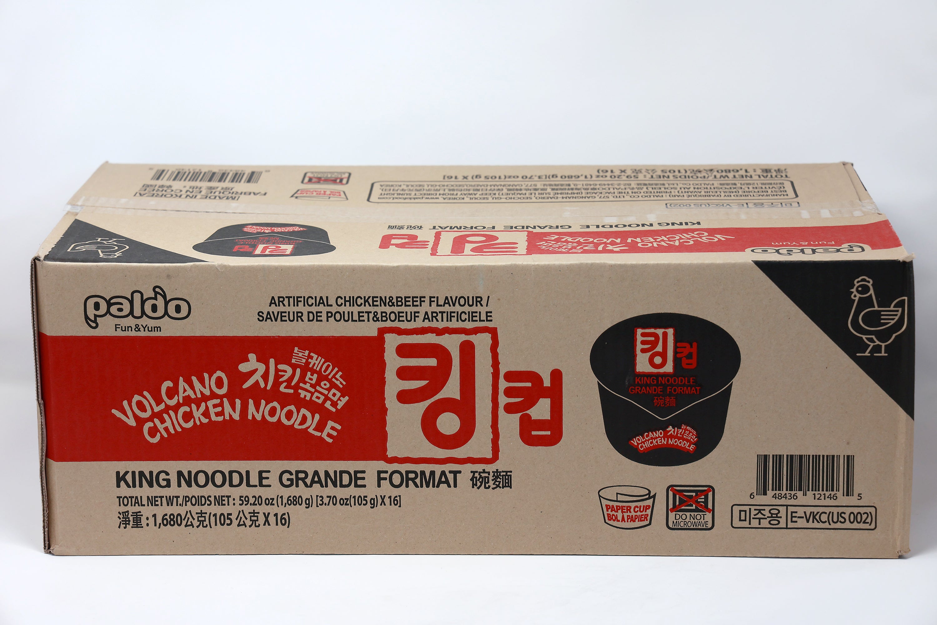 Paldo Fun & Yum Kingcup Volcano Chicken Instant Noodles