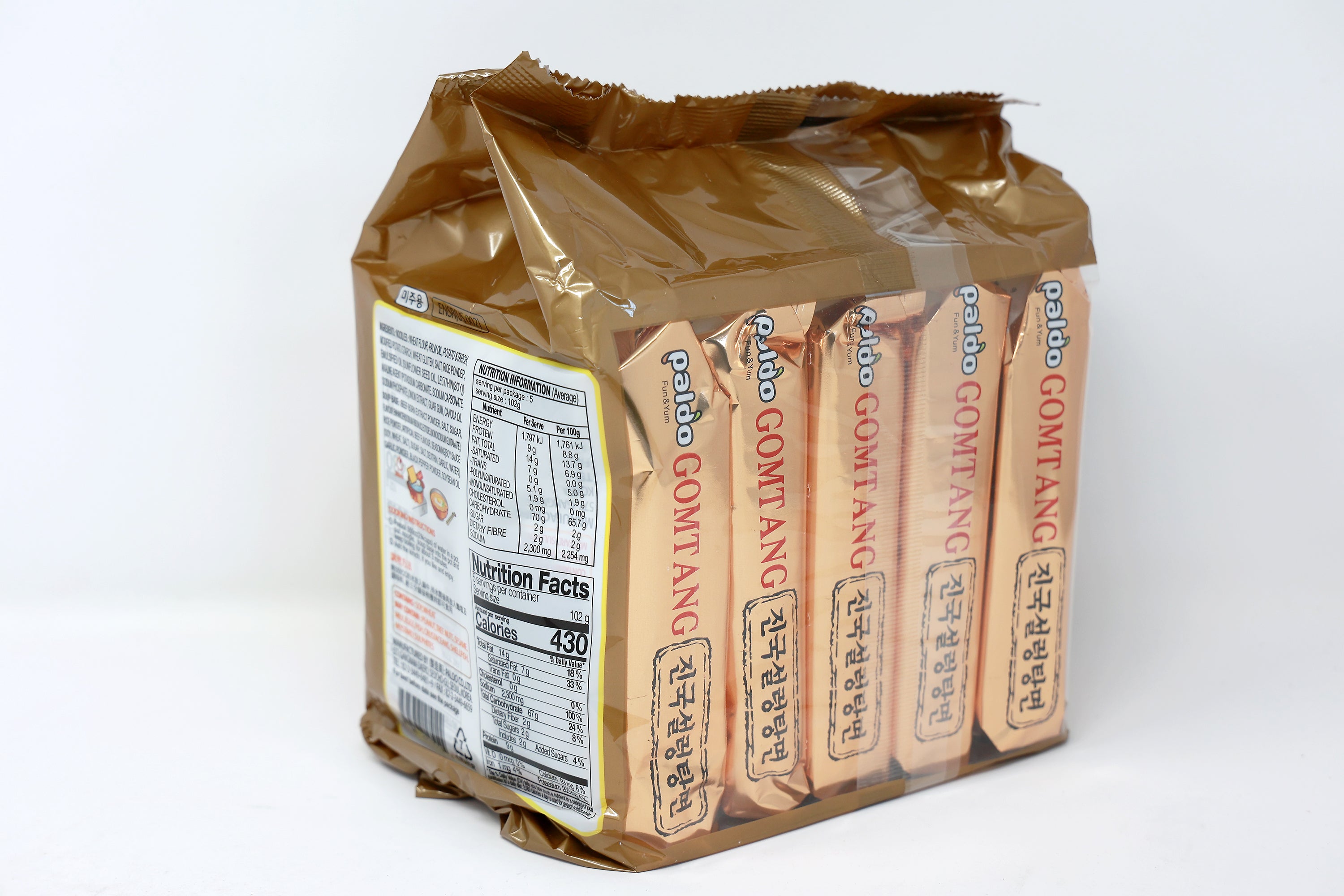 Paldo Fun & Yum Gomtang Men Beef and Vegetable Instant Noodles