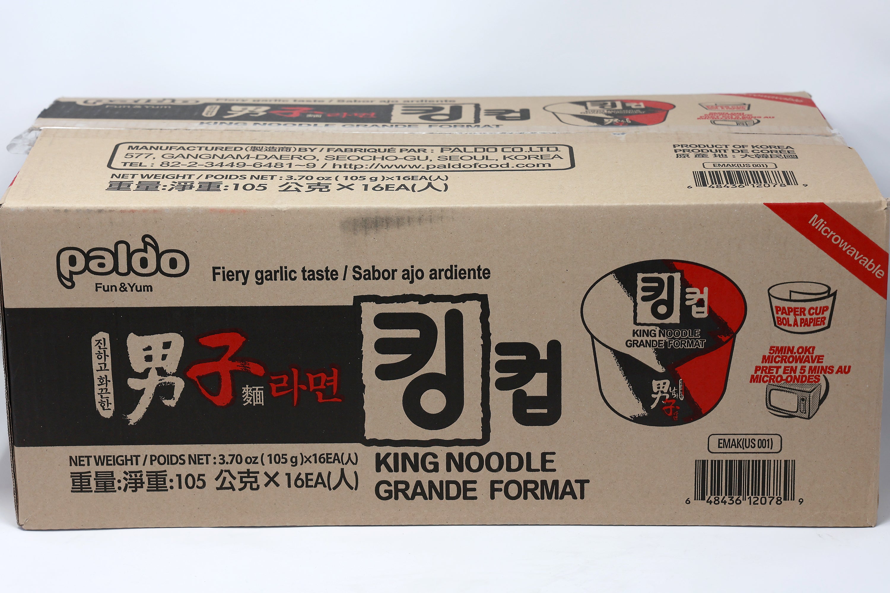 Paldo Fun & Yum Kingcup Namja Instant Noodles