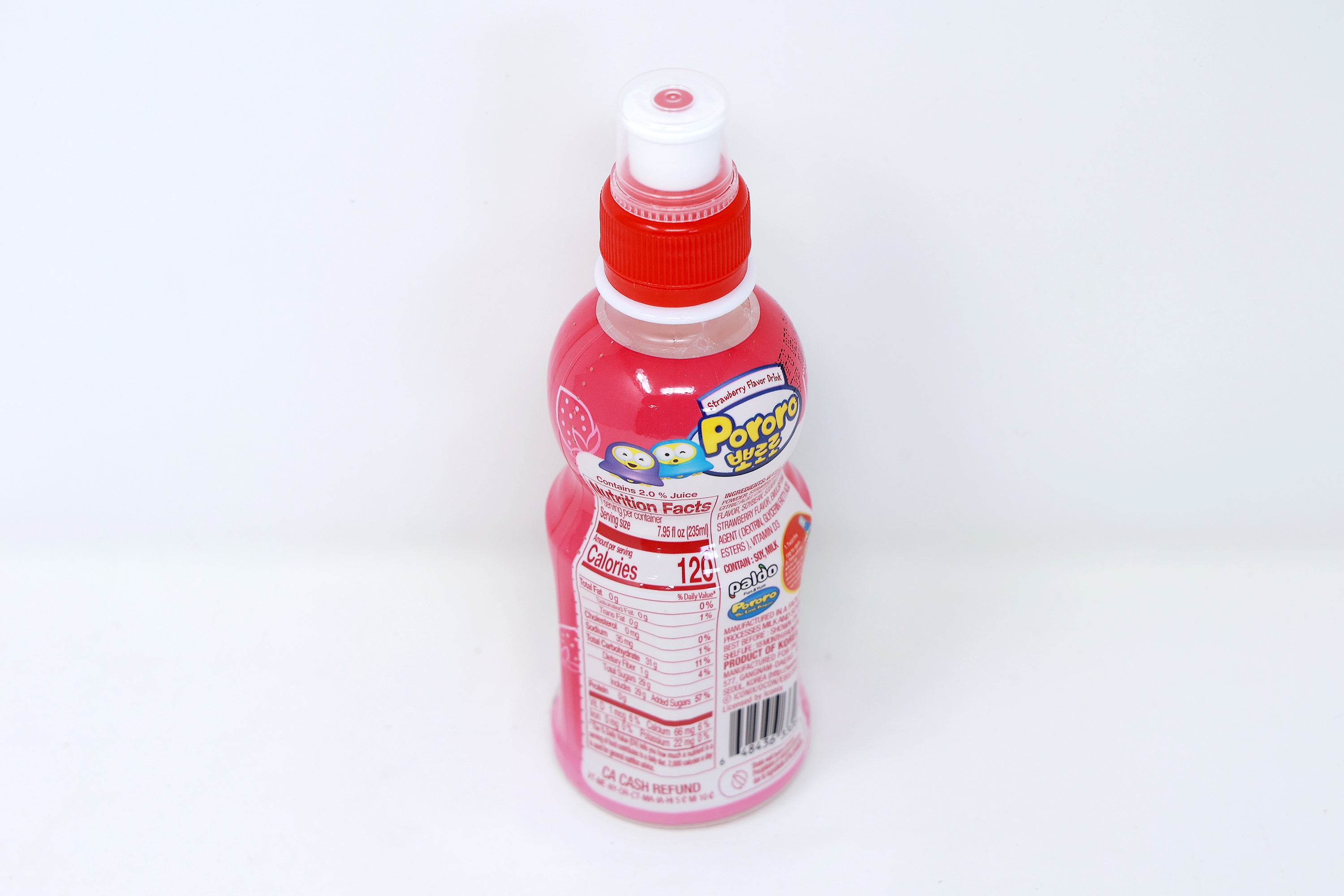 Paldo Fun & Yum Pororo Drinks Strawberry Flavor Beverage 235ML
