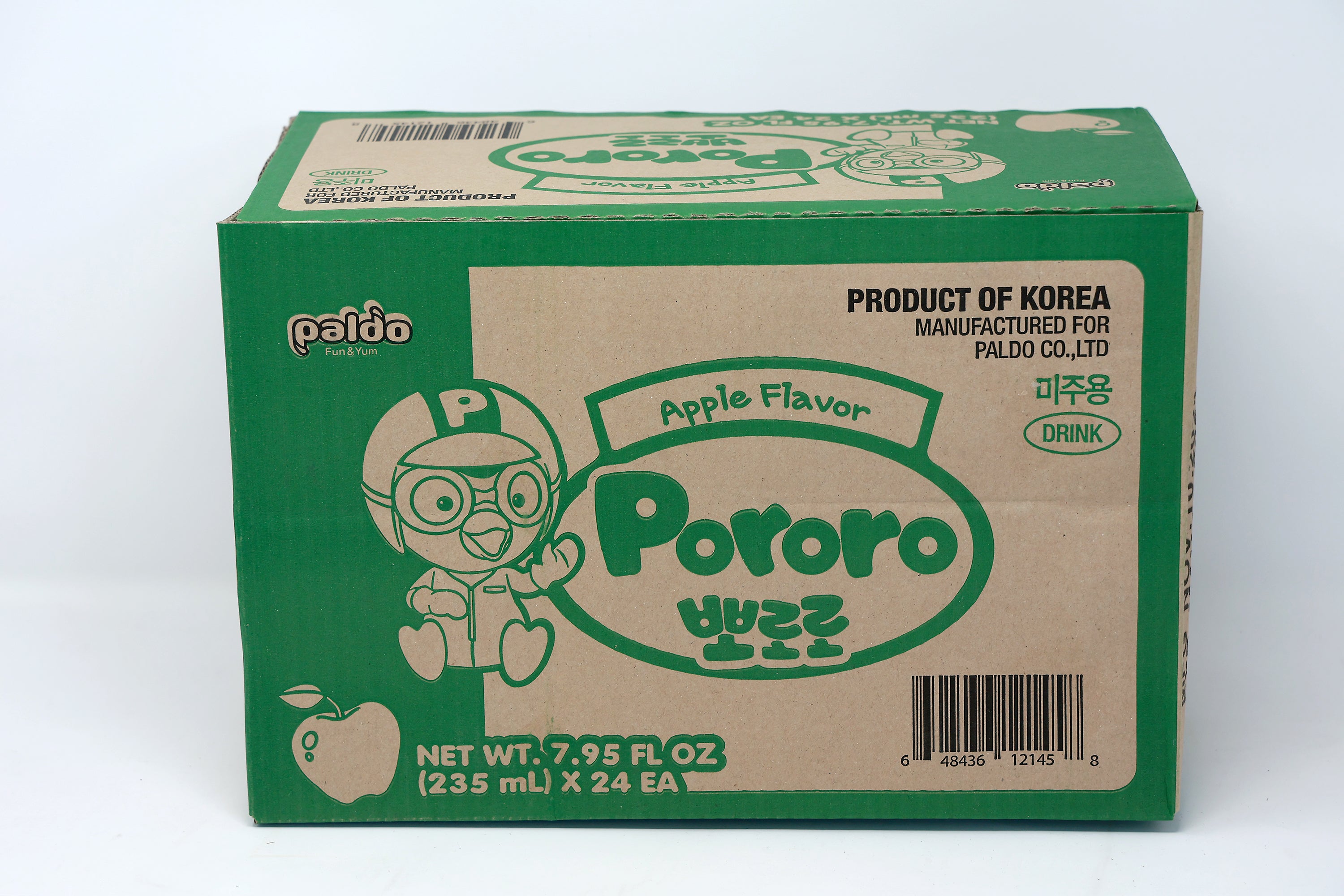 Paldo Fun & Yum Pororo Drinks Apple Flavor Beverage 235ML