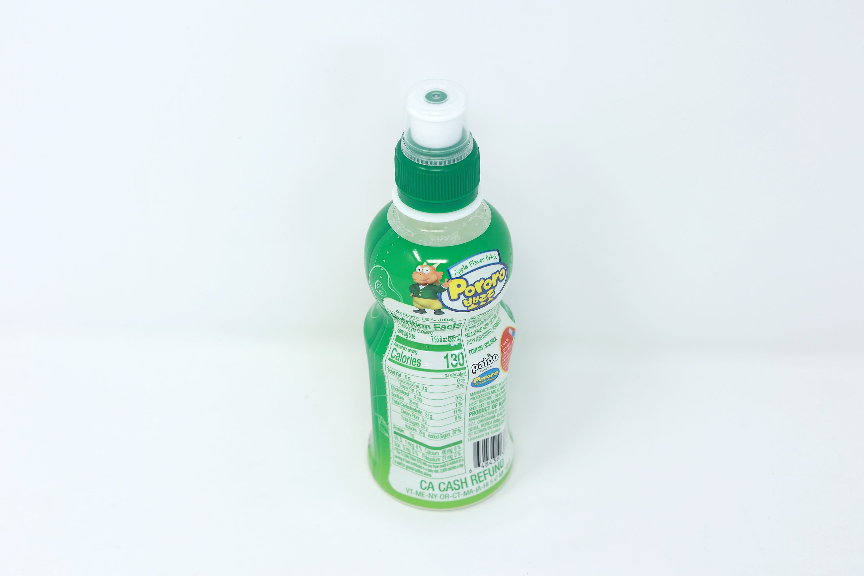 Paldo Fun & Yum Pororo Drinks Apple Flavor Beverage 235ML