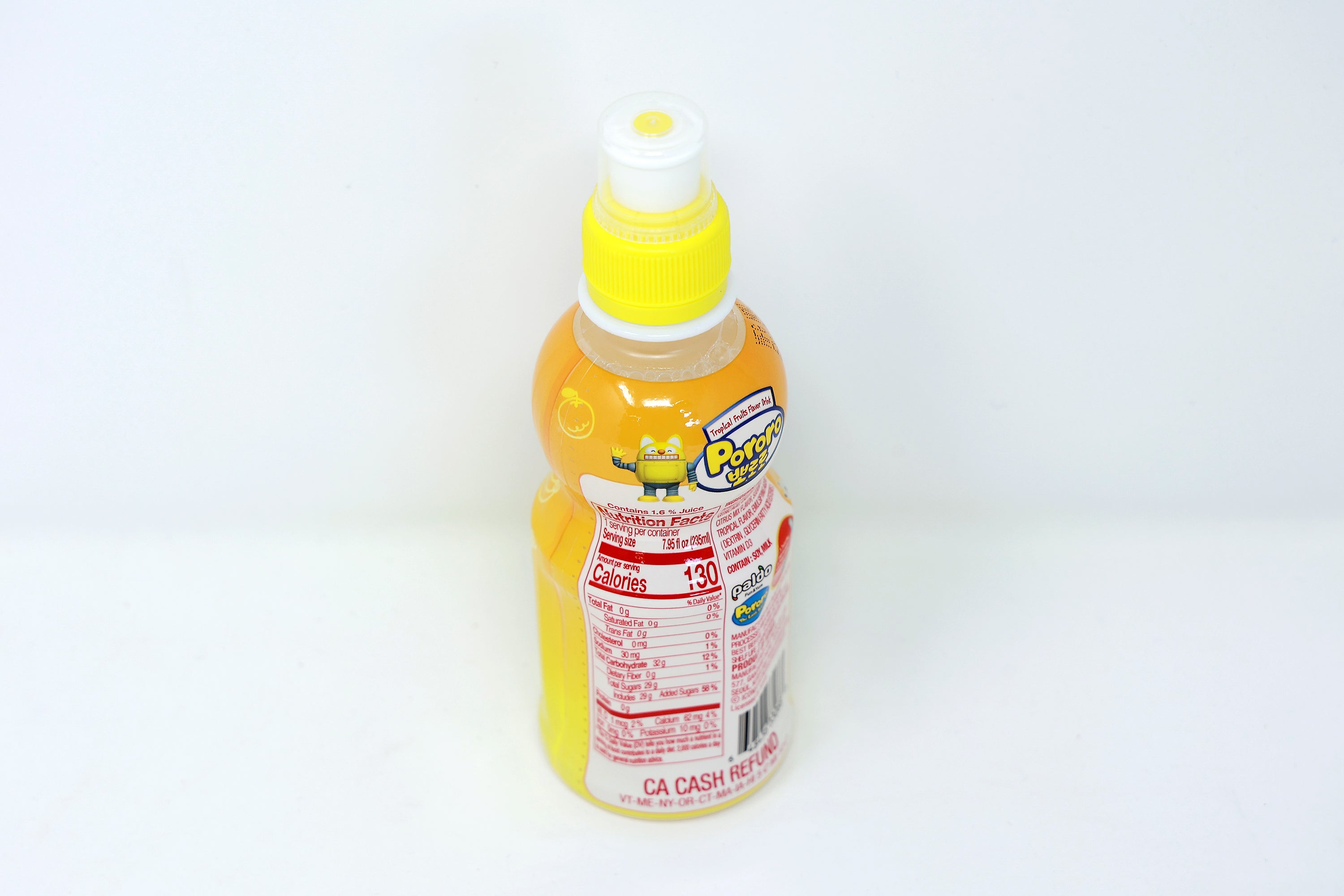 Paldo Fun & Yum Pororo Drinks Tropical Fruits Flavor Beverage 235ML