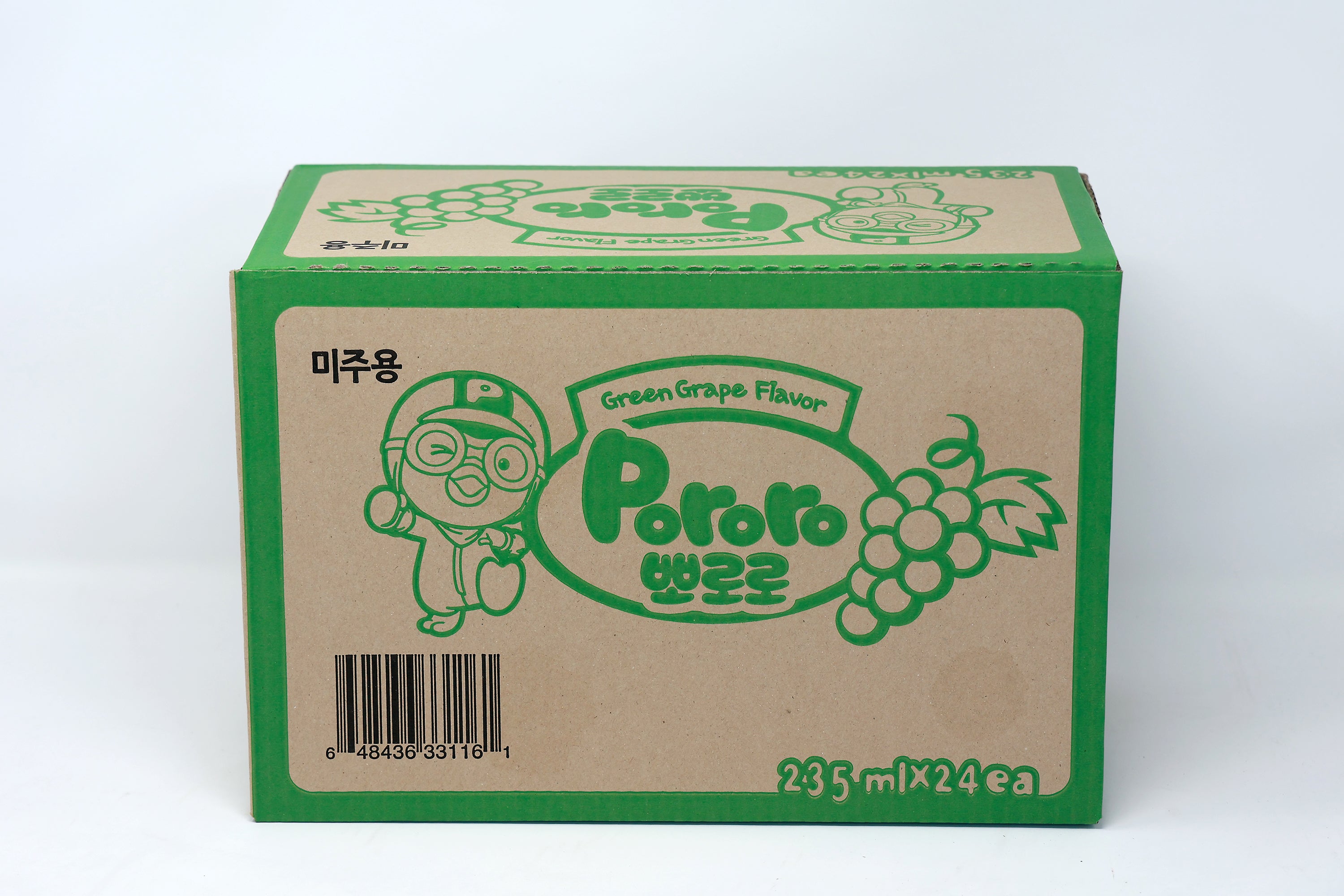 Paldo Fun & Yum Pororo Drinks Grape Flavor Beverage 235ML