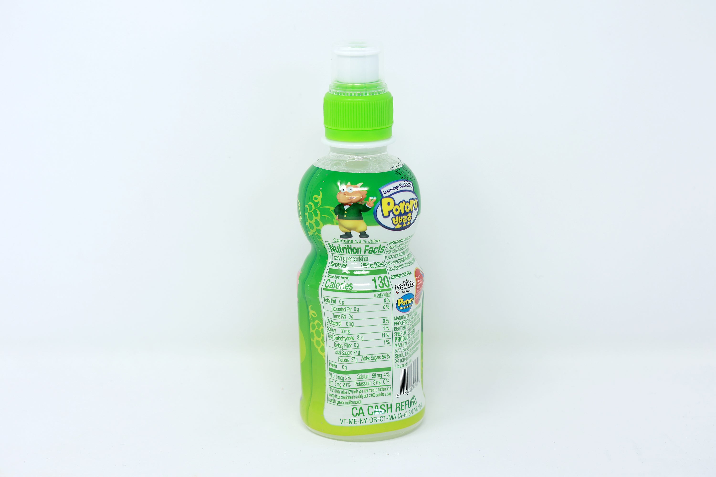 Paldo Fun & Yum Pororo Drinks Grape Flavor Beverage 235ML
