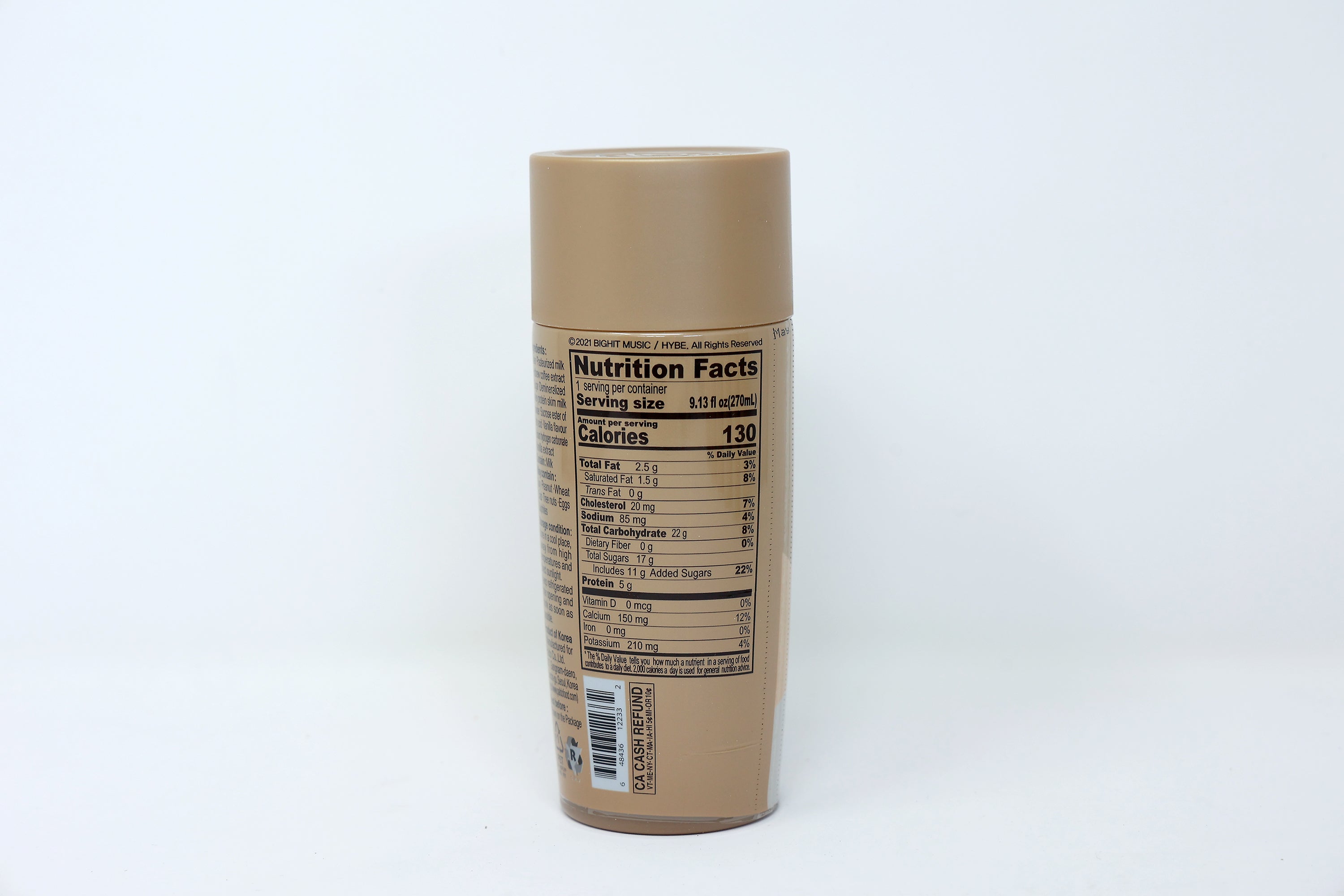 Paldo Fun & Yum BTS Bangtan Boys Special Coffee Package, 24 Vanilla Latte Bottles, Variety Pack, Unsweetened, Sugar-Free, Gluten-Free, On-the-Go Coffee Drink, 9.13 Fl oz (270ml), Made in Korea