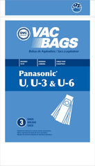 Panasonic Compatible Style U/U3/U6 Uprights 3 Pack Bags MC-115P