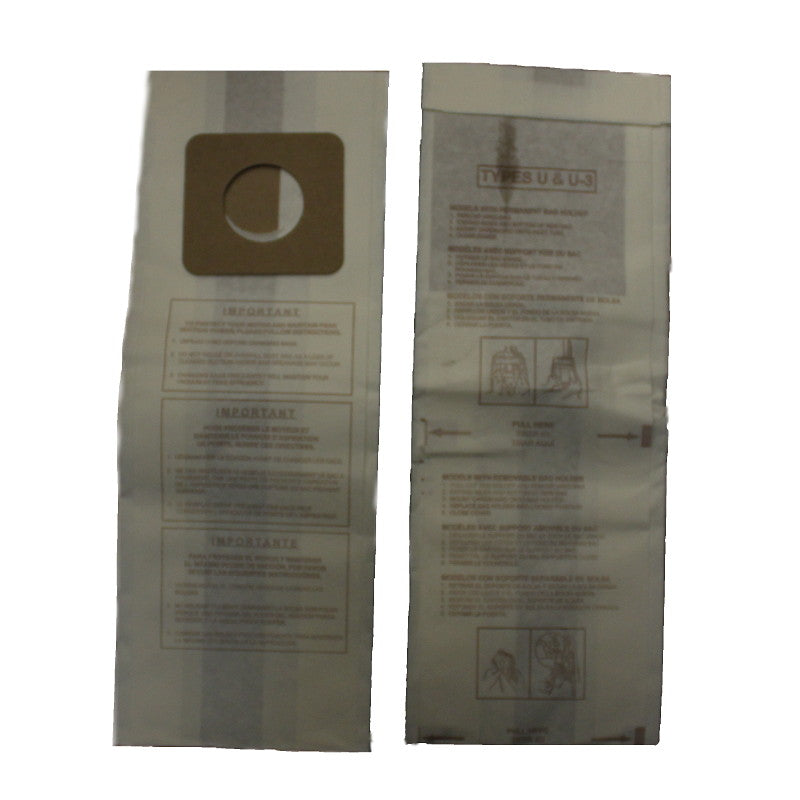 Panasonic Compatible Style U/U3/U8 Uprights Bulk 100 Pack Bags MC-115PT