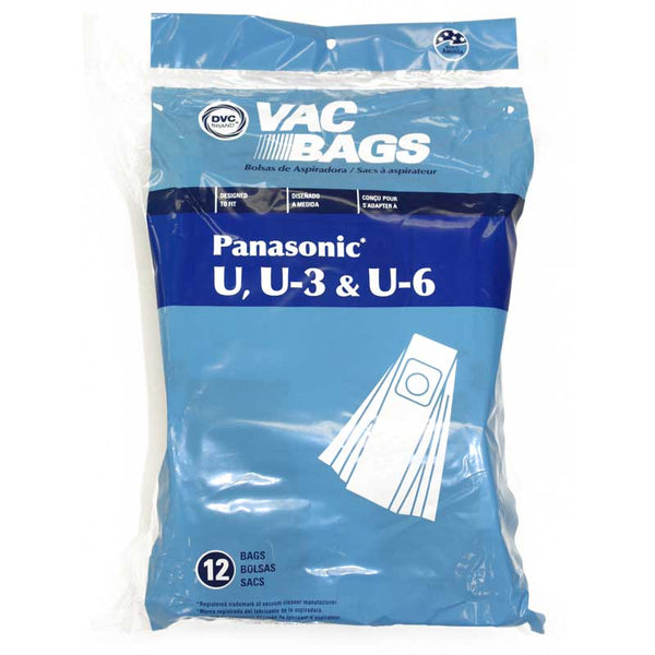 Panasonic Compatible Style U/U3/U7 12 Pack Bags MC-115PT