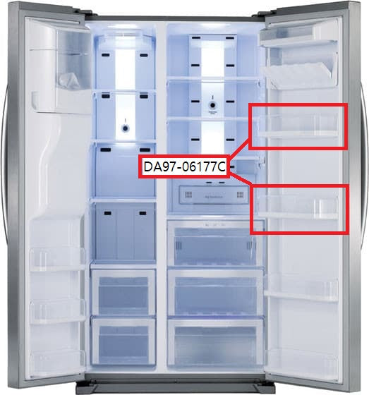 Samsung DA97-06177C Refrigerator Door Shelf Bin