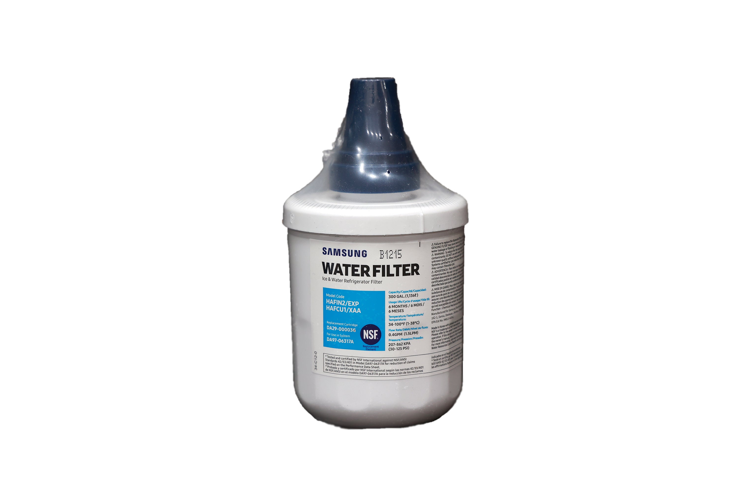 Samsung DA29-00003G Refrigerator Water Filter