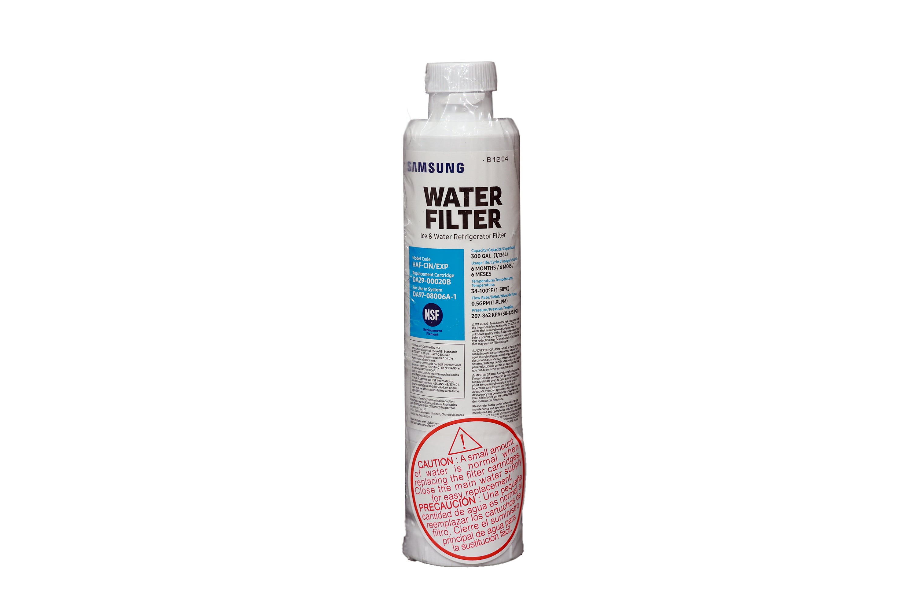 Samsung DA29-00020B HAF-CIN/EXP Refrigerator Genuine Water Filter
