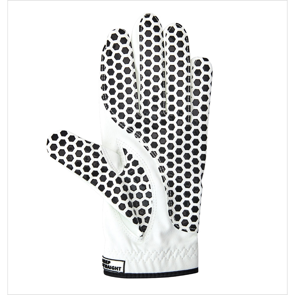 GolfSkin Men Black Golf Glove- Left Hand Golf Glove for Men-All Weather Grip
