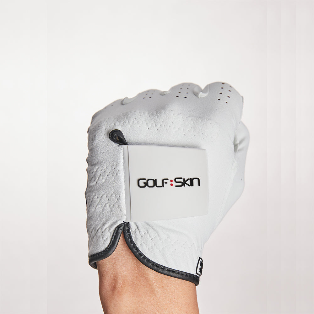 GolfSkin Men Black Golf Glove- Left Hand Golf Glove for Men-All Weather Grip