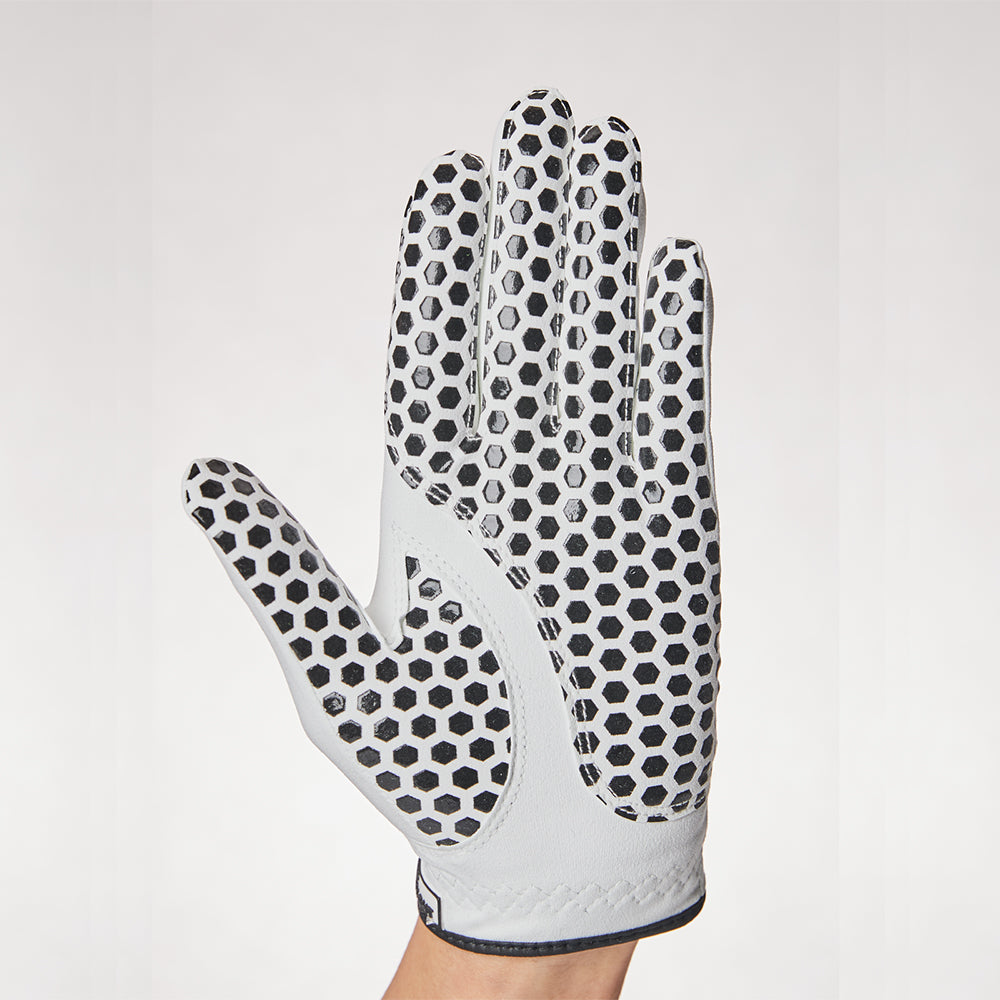 GolfSkin Men Black Golf Glove- Left Hand Golf Glove for Men-All Weather Grip