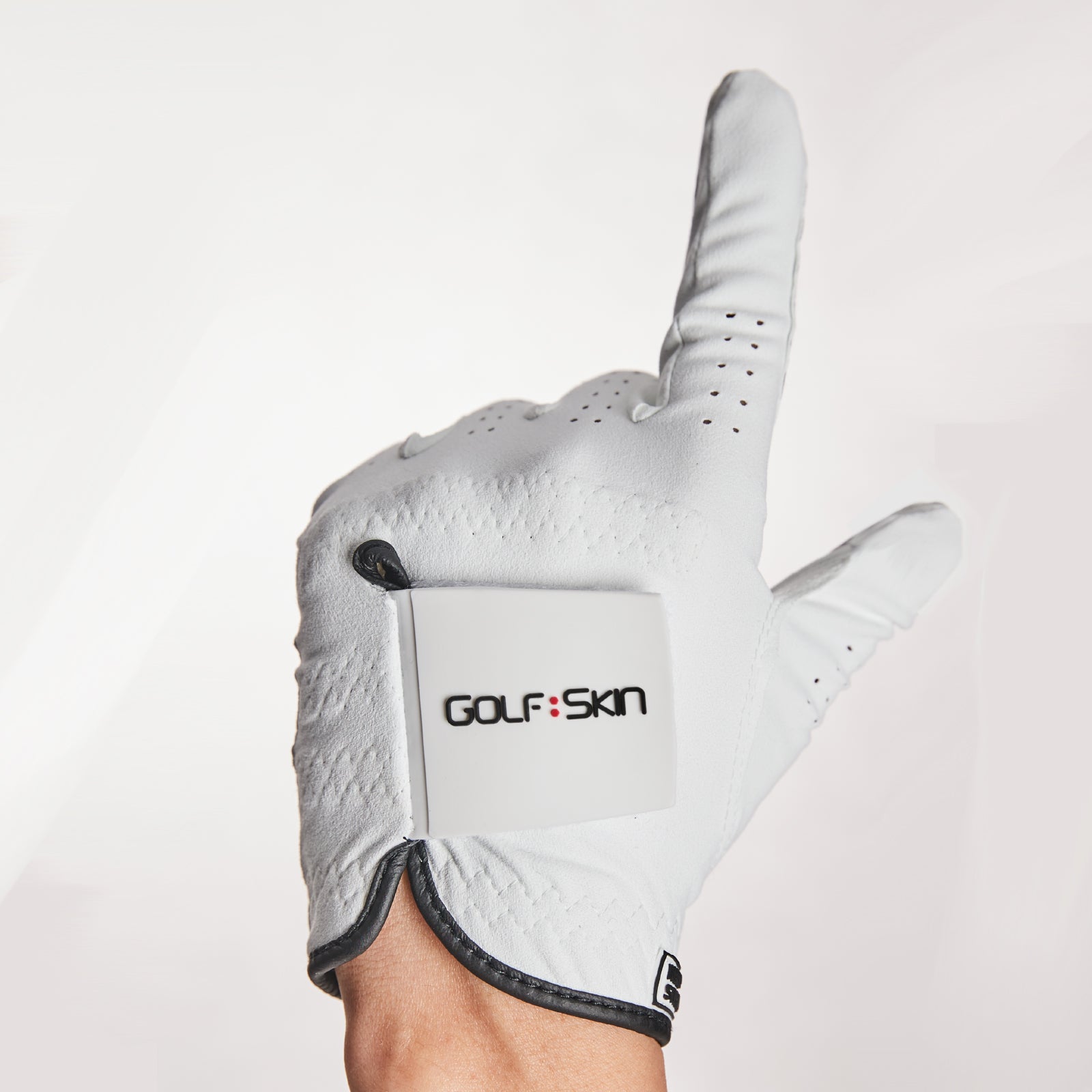 GolfSkin Men Black Golf Glove- Left Hand Golf Glove for Men-All Weather Grip