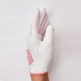 GolfSkin Golf Gloves Pink Honey Comb Design