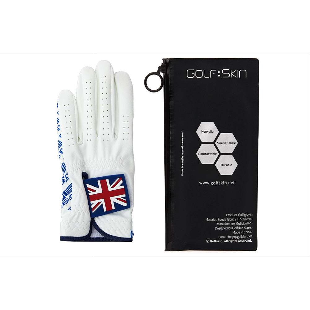 GolfSkin Left Hand Golf Glove for Men -Soft Premium Suede Fabric Gloves United Kingdom