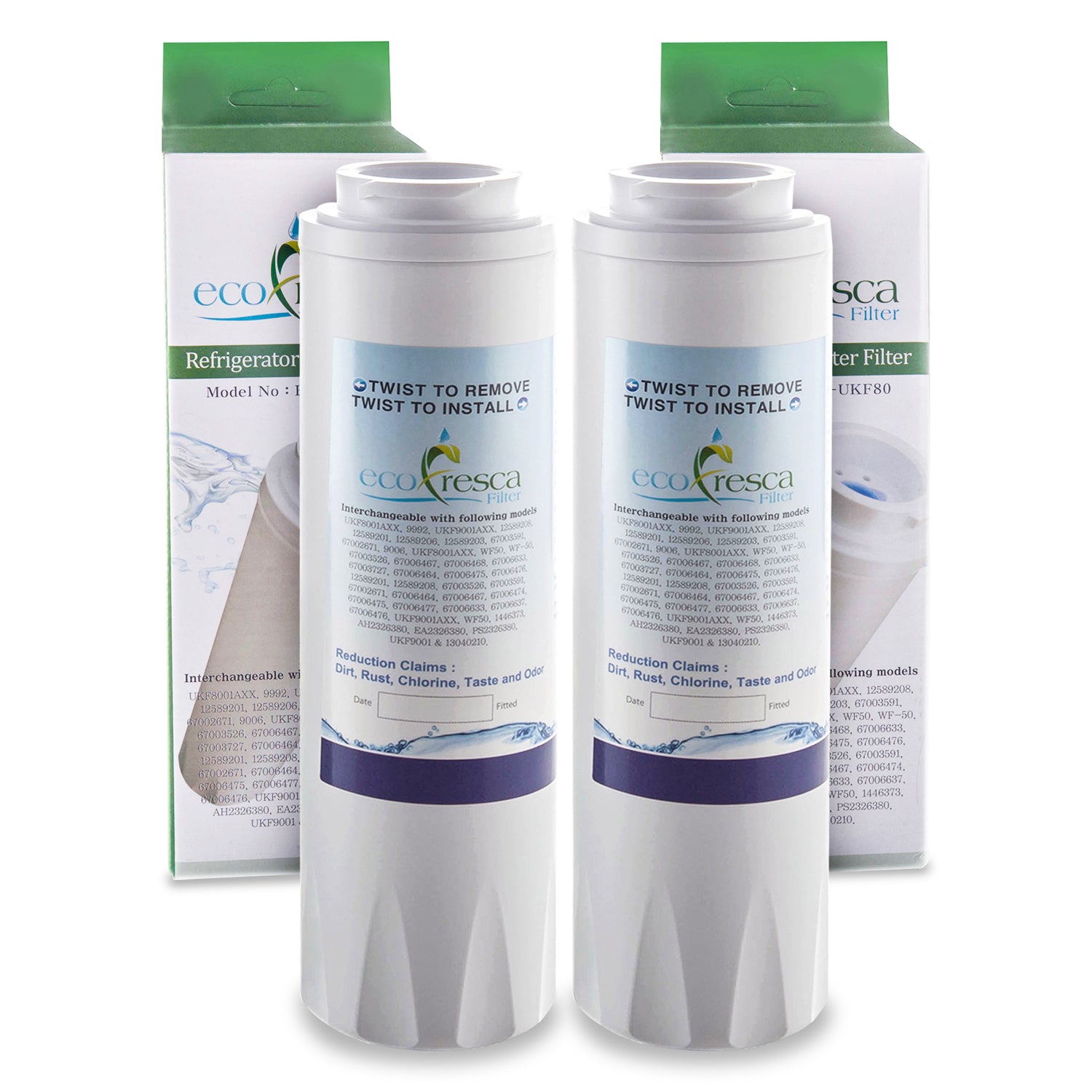 EcoFresca EFW-UKF80 Maytag Refrigerator Replacement Water Filter