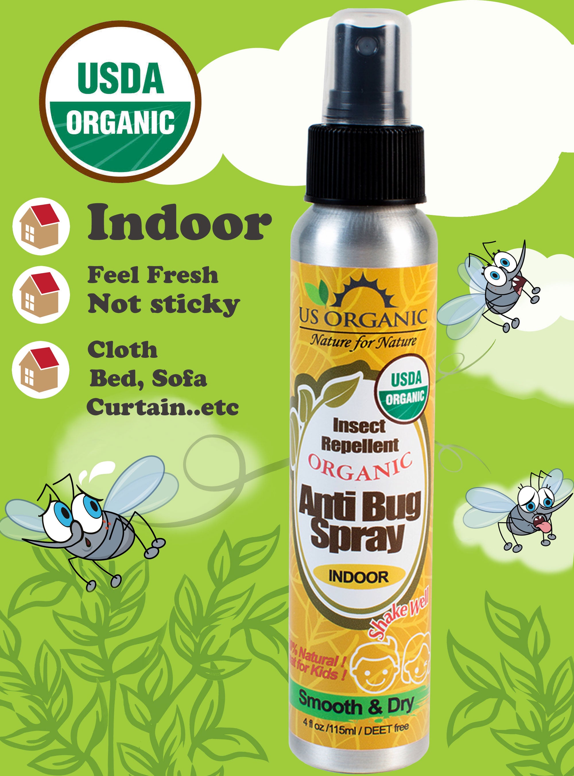bug spray safe for indoor plants Us Organic Anti Bug Spray